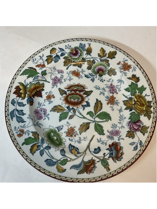 Wedgwood Other - Vintage Wedgwood Tonquin Round Polychrome Floral Rare Early Antique Plate 10"